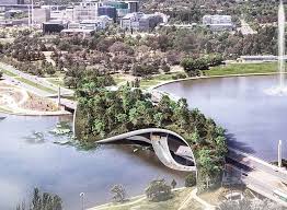 Cx Landscape Introduces Ribbons Of Green Life In Canberra S New Pedestrian Bridge Pedestrian Bridge Landscape Bridge Design