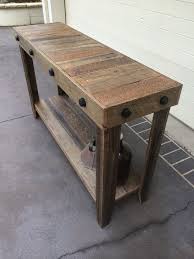 Rustic Recycled Timber Industrial Style Hall Table Entry Table Console Entry Tables Entryway Furniture Entry Table