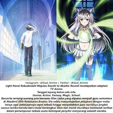 Ig Soal Anime Di Twitter Light Novel Rokudenashi Majutsu Koushi To Akashic Record Mendapatkan Adaptasi Tv Anime Https T Co Id8xn3s3ww