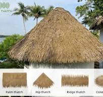 Gazebo Artificial Palm Leaves Thatch Synthetic Thatch - The ...