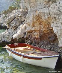Barka, pomeranian voivodeship (north poland) barka river, a river in eritrea and sudan. Tipical Boat Barka Parked On One Of The Majestic Limestone Rocks Of The Island Of Mljet Adriatic Croatia Croatia Hrv Croatia Boat Limestone Rock