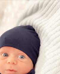 One perfect month with our blue eyed boy 💙