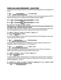 Deviation from the ideal gas laws 7:39 Gas Variables Worksheet Answers Zomya