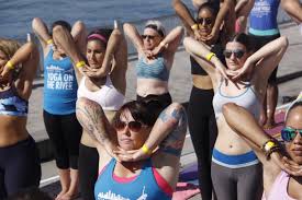 Bikram Yoga On The River Annual Outdoor Class Downtown
