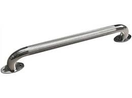 The outdoor grab rail 18 inch should be installed by a professional tradesperson. Grab Rail Bright Knurled Finish