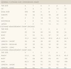 Ted Baker Size Chart Best Picture Of Chart Anyimage Org