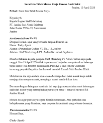 Surat izin adalah salah satu jenis surat yang dibuat oleh seseorang terkait komunitas, lembaga, instansi atau pun perusahaan yang di dalamnya berisikan sebuah permohonan izin dalam melakukan sesuatu. 16 Contoh Surat Izin Tidak Masuk Kerja 100 Pasti Di Izini Oleh Pimpinanmu