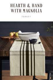Such A Pretty Simple Table Runner Joanna Gaines Is A Genius Plaid Table Runner Hearth Ha Farmhouse Table Runners Kitchen Table Country Farmhouse Decor
