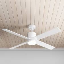 A simple ceiling fan that will meld with a variety of decor styles, but lends itself particularly well to modern spaces. Modern Contemporary Ceiling Fans Allmodern