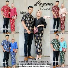 Setelan Model Baju Batik Couple Sarimbit Laguna Gaun Batik Batik Pakaian Pesta