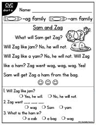 Start from the beginning and read highlighting the 'og' words. Decodable Passages Bundle For Reading Cvc Ccvc And Cvcc Tpt