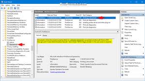 How To Enable Or Disable Print Logging In Windows 10 Event Viewer Tutorials