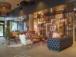 Hotellobby Moxy Dusseldorf South Dusseldorf Hotellobby Hotels Meubels