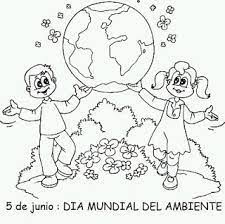 Láminas de dibujo para imprimir y colorear sobre la tierra y el medio ambiente. 5 De Junio Dia Mundial Del Medio Ambiente Para Colorear Colorear Imagenes