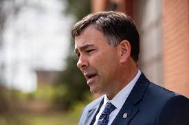 MS Secretary of State visits voting precinct in Clinton, Miss.