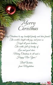 Holiday christmas zum kleinen preis hier bestellen. Merry Christmas To My Beautiful Family And Dear Friends Free Cards