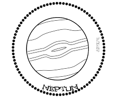 Gunes Sistemi Kitapcigi Neptun Gezegenler Uzayda Yolculuk Boyama Sayfalari