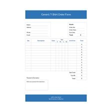 The form issues the formal authorization for the rendering of a service or the delivery of products. 20 T Shirt Order Form Templates Free Templates