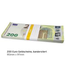Die bundesbank bietet kostenlos ein pdf mit allen verfügbaren euromünzen. Euro Spielgeld Geldscheine Euroscheine 200 Scheine Litfax Gmbh