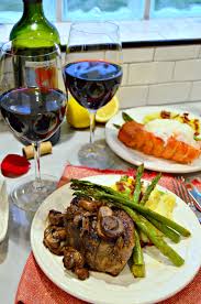 Cooking this classic steak and lobster dinner is easier than you would imagine. Irresistible Valentine S Meal For Two Filet Mignon Lobster Tail Sides Dessert Roses Katie S Cucina