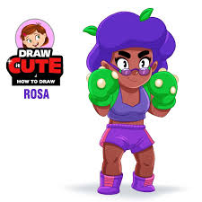 Our brawl stars skins list features all of the currently and soon to be available cosmetics in the game! Rosa Super Easy Brawl Stars Drawing Tutorial By Drawitcute On Deviantart Brawl Drawing Tutorial Stars