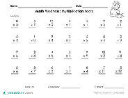 Great resource for lesson plans, quizzes, homework, or just these multiplication worksheets are a great resource for children in kindergarten, 1st grade, 2nd grade, 3rd grade, 4th grade, and 5th grade. 4th Grade Math Worksheets Free Printables Education Com