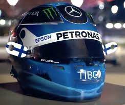 The helmet can be use for karting, motorcycling or just for exhibition. Bottas Helmet For The Abu Dhabi Gp Formula1
