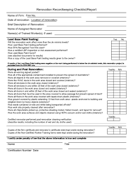 Daily office cleaning checklist excel printable receipt. Top 6 Renovation Checklist Templates Free To Download In Pdf Format