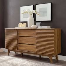 Modern Buffets Ravenna Walnut Sideboard In 2020 Dining Room Buffet Table Sideboard Buffet Dining Room Bar