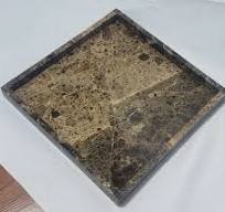 Emperador Dark Marble Tray 10" × 10" x 1"(height) Beautiful ...