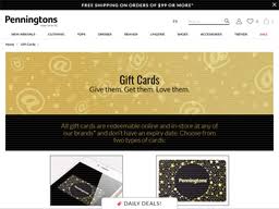 Penningtons Gift Card Balance Check Balance Enquiry