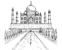 Construction vehicles and tools coloring pages. Taj Mahal India India Adult Coloring Pages