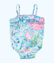 Lilly Pulitzer Lydia Infant Upf 50 One Piece Swimsuit In Multi Sink Or Swim Modesens