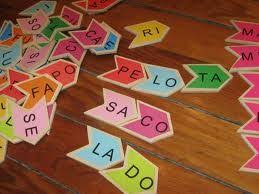 Se entrega un conjunto de letras y se propone armar palabras. Conciencia Silabica Departamento De Orientacion Juegos De Silabas Juegos Educativos Para Ninos Juegos De Aprendizaje