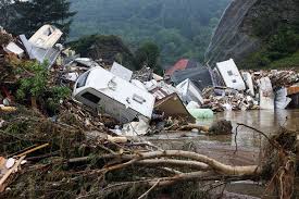The state of a river that is at an abnormally high level (esp in the phrase in flood). Photos Catastrophic Flooding Across Western Europe The Atlantic