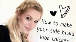 You will then have this. Easy Big Side French Braid For Thin Hair How To Pull Out Braid To Look Thicker Fuller Hairstyle Youtube