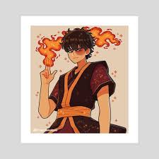 Zuko An Art Print By Fresh Bobatae Zuko Avatar Zuko Avatar The Last Airbender Art