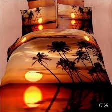 As the widest mattress option, king's are the best option for couples who want maximum the split beds are only available with a king or california king mattress. Amazon Com Sunset Bedding Oil Painting 3d Bedding Duvet Cover Queen Luxury Wedding Set Cotton Romantic Duvet Cover Sets King Size Bedding Sets Print Bedding