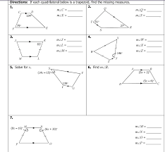 Click 'join' if it's correct. Solved Directions If Each Quadrilateral Below Is A Trapezoid Find The Missing Measures 1 2 Mzc Mzo 134 Mze Mzs 910 790 E 27 R S 3 K Mz Course Hero