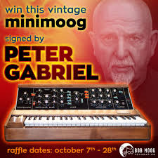 Fall 2024 Raffle: Vintage Minimoog Signed by Peter Gabriel!