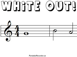 1st Degree White White Out Elementary Music
