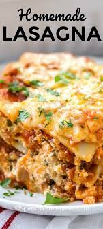 Bake, uncovered, an additional 10 minutes, or until cheese is bubbly and starting to brown. Easy Homemade Lasagna Classic Dinner Spend With Pennies