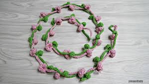 During her time spent with us, this crocheter extraordinaire generously created and wrote a pattern for a beautiful, colourful floral necklace to share with all of you. Delia Flowers Crown Free Crochet Pattern Jennyandteddy