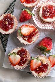 Greek Yogurt Mini Strawberry Cheesecakes Recipe Mini Strawberry Cheesecake Recipes Greek Yogurt Strawberry