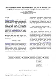 Find a glossary of terms, techniques, equipment, ingredients and more to . Specific Characterization Of Making Small Batch Food With The Quality Of Food Sampling