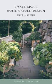 Small urban backyard that features a nice pool with a terrace. 5 Simple Garden Ideas For Designing Your Small Space Garden