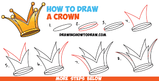 You have no idea how we rejoice every time we see our drawing lessons on the pages of our. How To Draw A Crown Drawing Cartoon Crowns Easy Step By Step Drawing Tutorial For Kids How To Draw Step By Step Drawing Tutorials