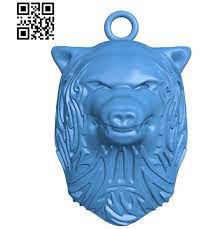 Pendant Wolf Head A003382 Wood Carving File Stl For Artcam And Aspire Free Art 3d Model Download For Cnc Download Free Stl In 2021 Free Art Free Stl Files Stl Files