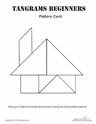 Easy Tangrams Puzzle 2 Tangram Patterns Tangram Tangram Puzzles
