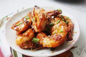 Singapore heritage food by author, sylvia tan. Har Lok Cantonese Style Stir Fried Prawns In Sauce Foodelicacy